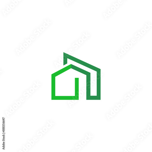 This vector logo/icon can be used for property, housing and personal logos.