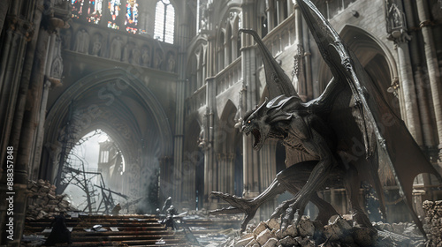 Obraz na płótnie gargoyle statue 