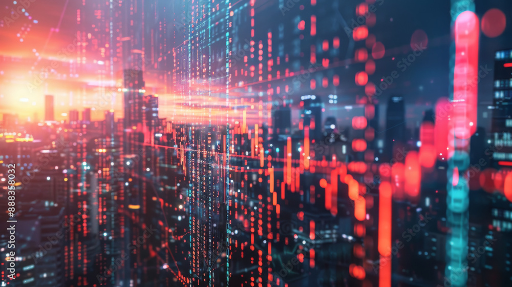 Financial data processing in cityscapes shows how finance, business, and digital interfaces are globally connected. Financial data processing in cityscapes shows how finance, business, and digital interfaces are globally connected.