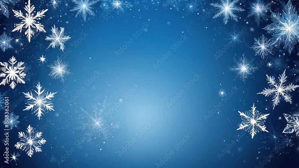 Abstract Blue Winter Design Abstract Blue Winter Design