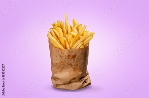 Tasty fresh French fries fast food