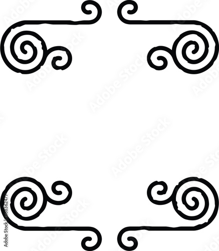 Celtic Lines and Spirals Frame