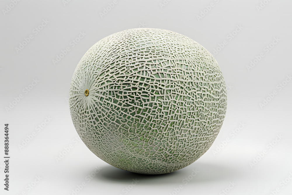 Whole Cantaloupe fruit on a white background Whole Cantaloupe fruit on a white background