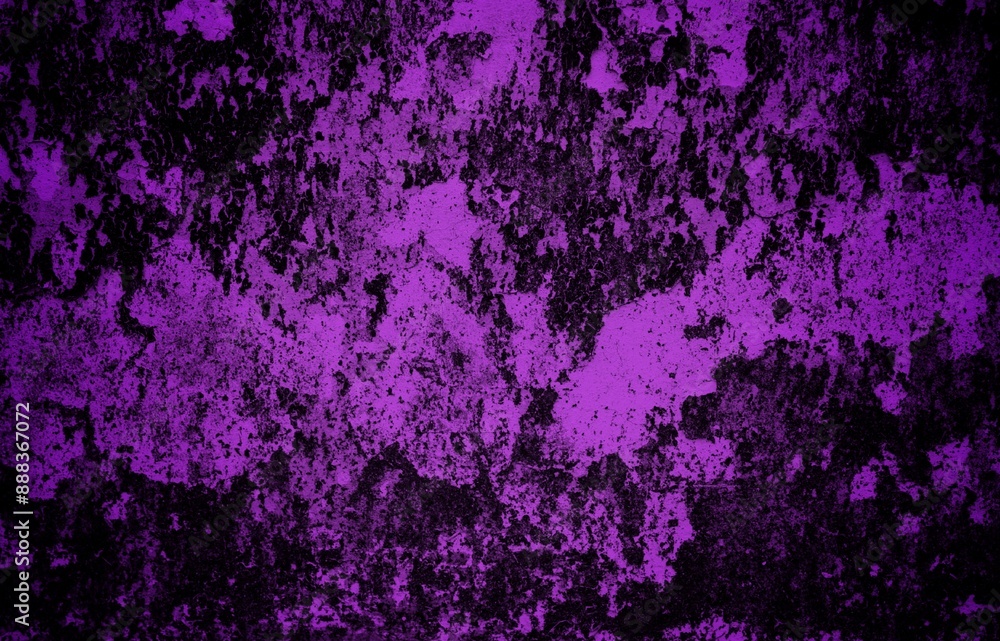 Obraz premium blank dark violet or purple soft grained cement stone tile texture background with dark gradient corner. abstract vignette violet or purple plaster wall background.