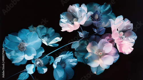 blossom isolated on black