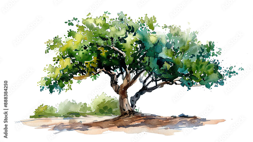 tree on the white background tree on the white background