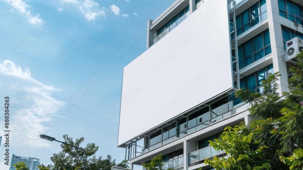 The billboard is empty The billboard is empty