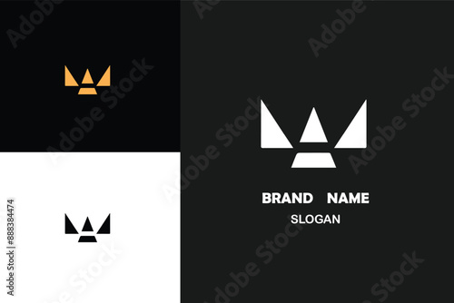 A or M Logo initial letter vector design Unique Template. Abstract minimal Monogram Symbol. Creative Modern Trendy Typography