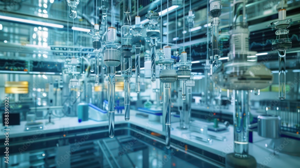 complex array of suspended financial instruments in a high-tech lab, each contributing to a broader economic analysis complex array of suspended financial instruments in a high-tech lab, each contributing to a broader economic analysis