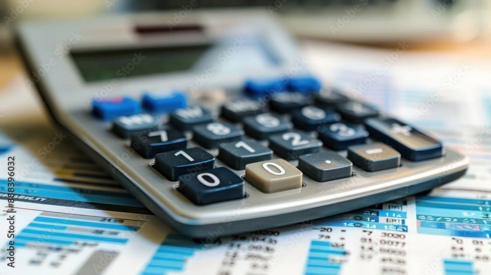close-up on a digital calculator and financial documents planning capital investment strategies close-up on a digital calculator and financial documents planning capital investment strategies