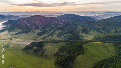 Mongolei Landschaft beeindruckend fantastisch Steppe photo