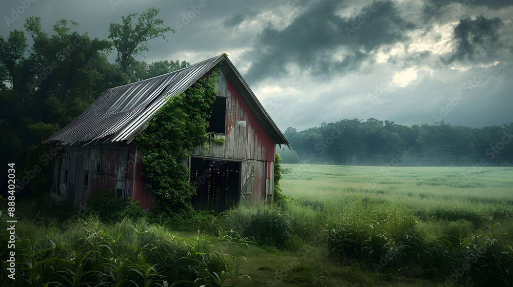old barn in the woods old barn in the woods