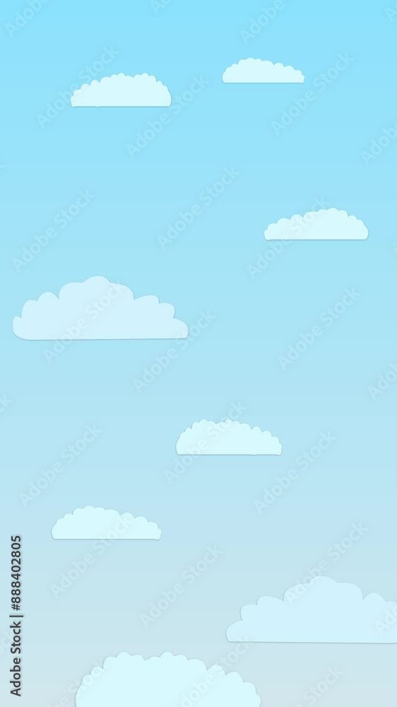 animation of clouds over the sky in vertical format animation of clouds over the sky in vertical format