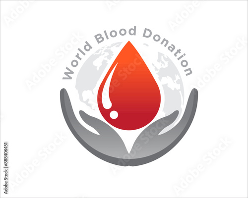 blood care logo designs for health and medical service logo
