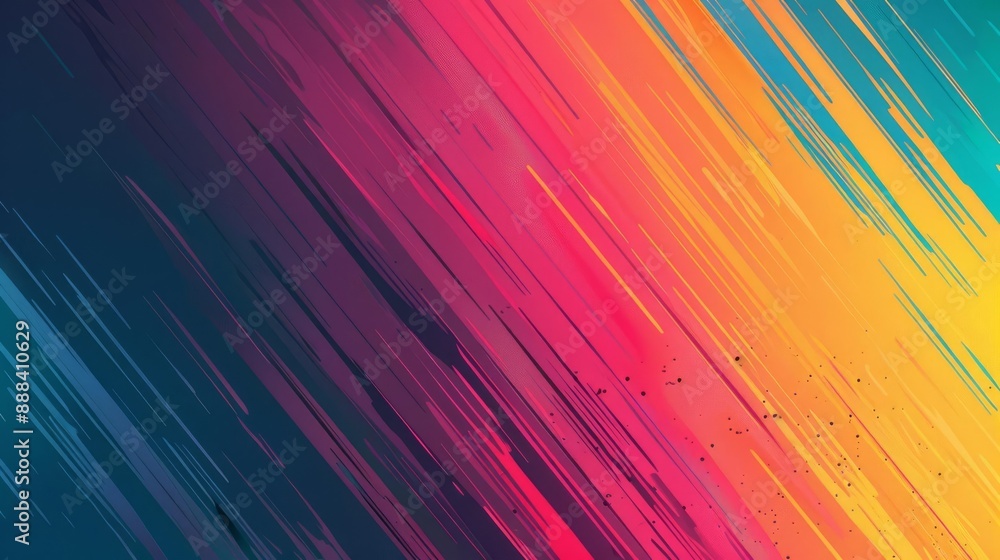 Vibrant abstract background with dynamic diagonal brush strokes in shades of pink, orange, yellow, blue, and green. Vibrant abstract background with dynamic diagonal brush strokes in shades of pink, orange, yellow, blue, and green.