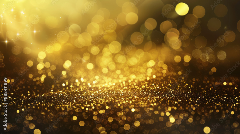 A magnificent blend of glowing golden bokeh lights, creating a rich and luxurious visual tapestry that feels festive and celebratory. A magnificent blend of glowing golden bokeh lights, creating a rich and luxurious visual tapestry that feels festive and celebratory.