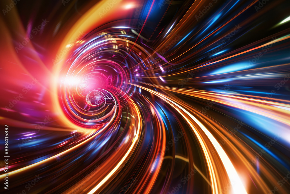 Vibrant, swirling lights in motion create an abstract, energetic display, captivating the viewer with a sense of speed and dynamism. Vibrant, swirling lights in motion create an abstract, energetic display, captivating the viewer with a sense of speed and dynamism.