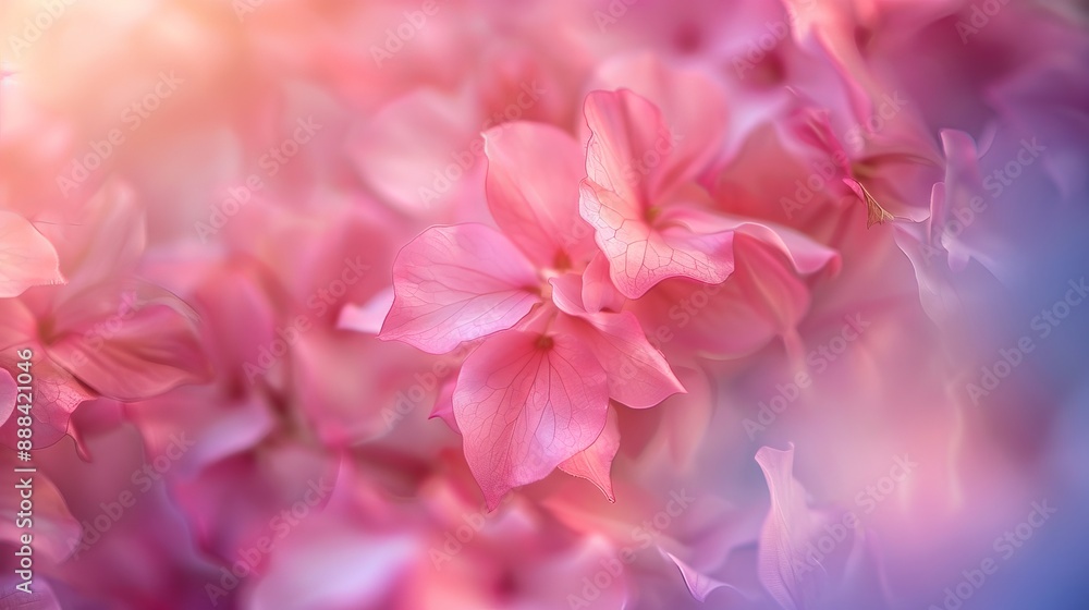 Soft, blurry pink petals. An abstract floral background out of focus. Soft, blurry pink petals. An abstract floral background out of focus.