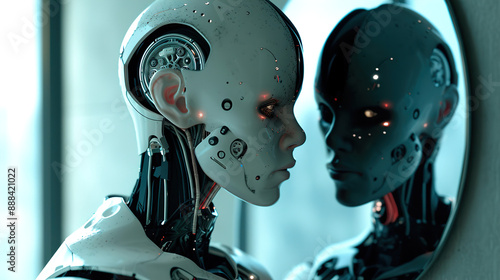 droid in the mirror