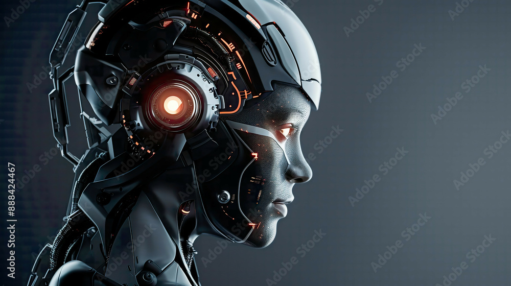 Realistic depiction of AI concept showcasing advanced technology and futuristic design elements symbolizing the cutting-edge developments in artificial intelligence Realistic depiction of AI concept showcasing advanced technology and futuristic design elements symbolizing the cutting-edge developments in artificial intelligence