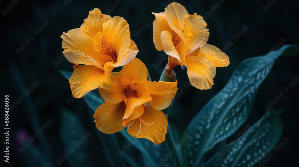 Yellow Flowers in a Garden Yellow Flowers in a Garden