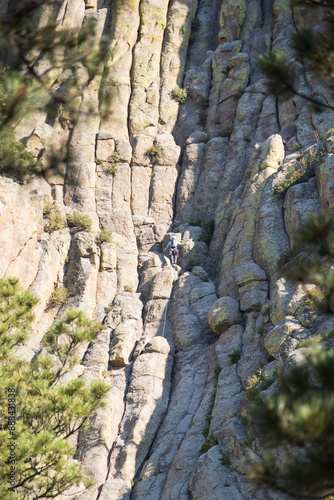 Columns at Devils Tower National Monument, Wyoming photo