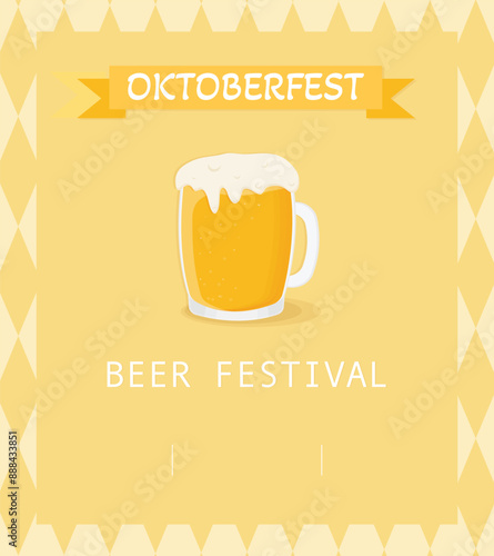 Oktoberfest beer festival banners vector illustration photo