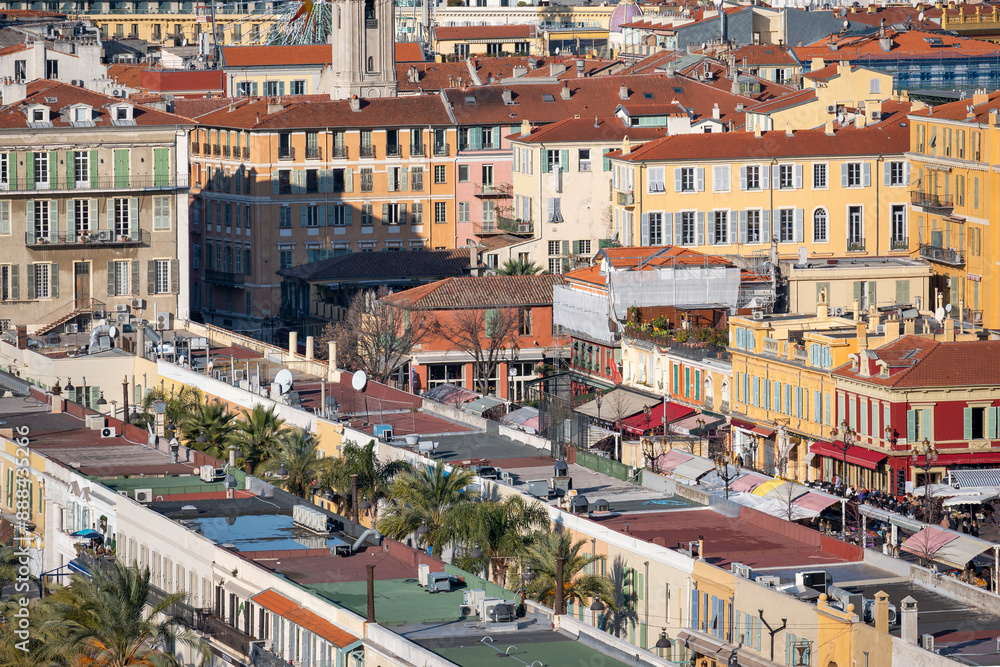 Fototapeta premium Panorama of city of Nice, France