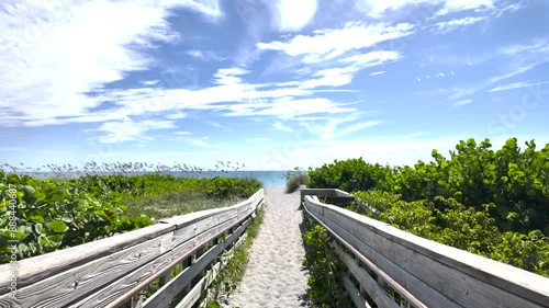 Hobe Beach, Jupiter Island. Sunny day in Florida.