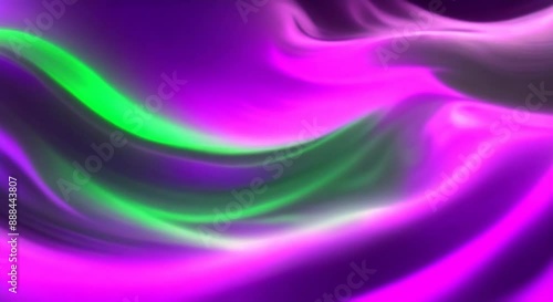 Wallpaper Mural Vibrant Electric Green and Purple Plasma Waves motion Continuous Psychedelic backdrop 4k animation Torontodigital.ca