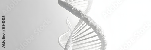 Estrutura de hélice dupla de DNA em um estilo minimalista impressionante photo