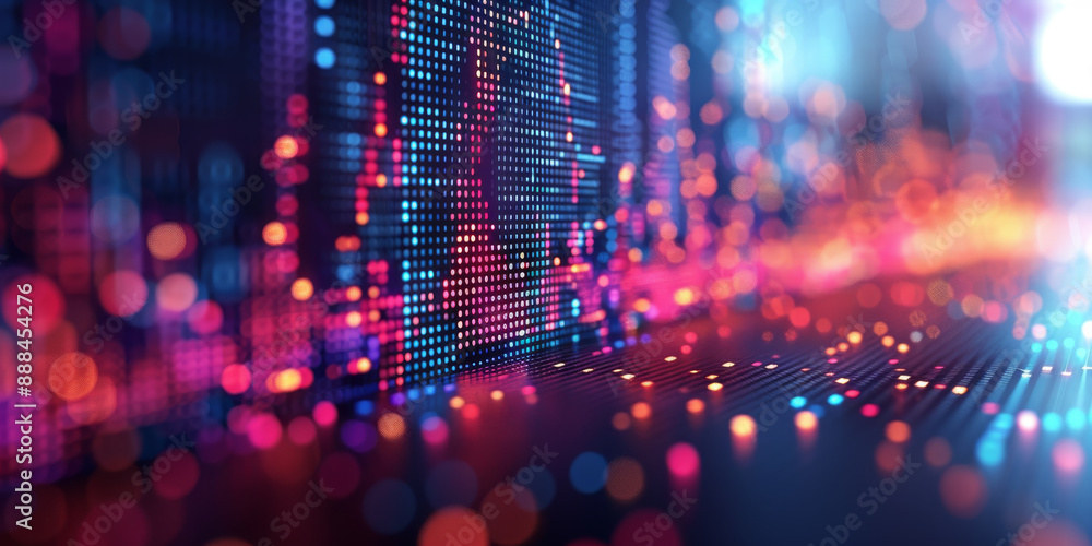 Creative growing forex chart on blue bokeh grid background. Trade, money, finance and success concept. 3D Rendering. Creative growing forex chart on blue bokeh grid background. Trade, money, finance and success concept. 3D Rendering.