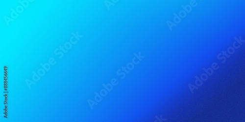 Blue grainy gradient background noise texture effect summer banner poster design. Sapphire paper pattern. Geometric shape. Wave, wavy curved line. Light neon metallic shine shimmer bright.