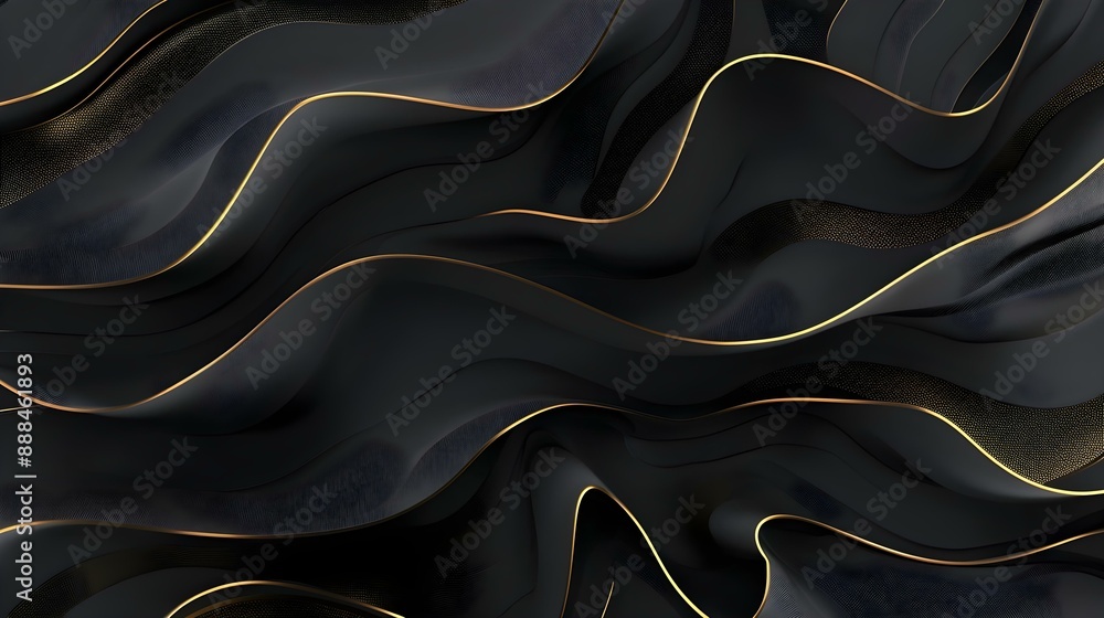 Luxurious black line background illustration Luxurious black line background illustration
