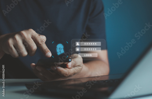 Fotografie Cyber security concept