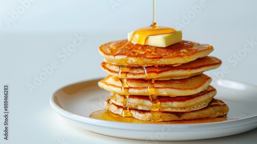 The Pancakes with Maple Syrup photo