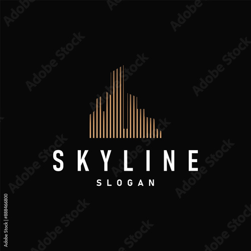 Building Real Estate Apartment Construction Logo, Elegant Premium Rustic Monogram Vector Design