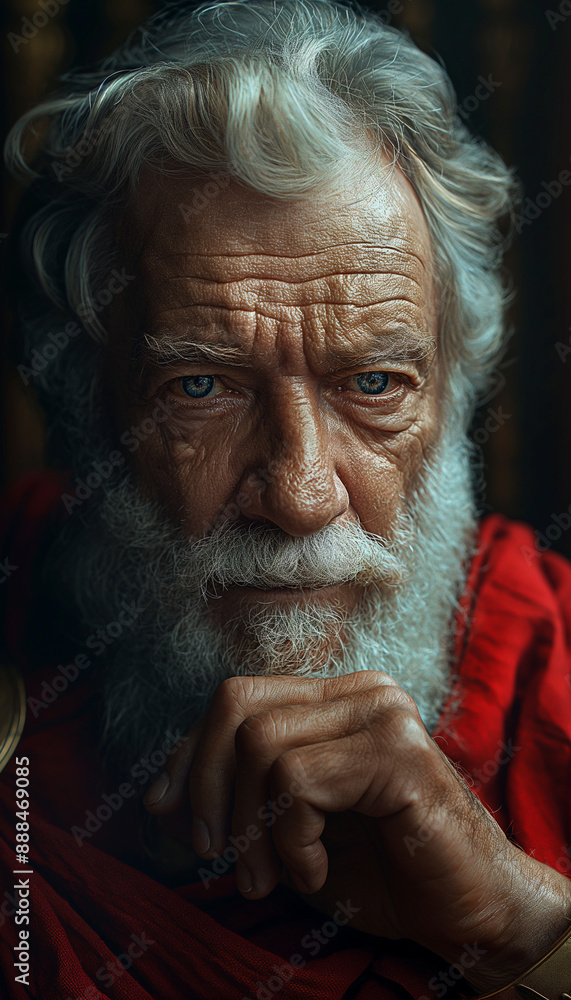 Retrato Cena Cinematográfica de Sócrates em Templo Grego Antigo com Colunas Velho Barba, Estilo Épico e Melancólico IA Generativa Retrato Cena Cinematográfica de Sócrates em Templo Grego Antigo com Colunas Velho Barba, Estilo Épico e Melancólico IA Generativa
