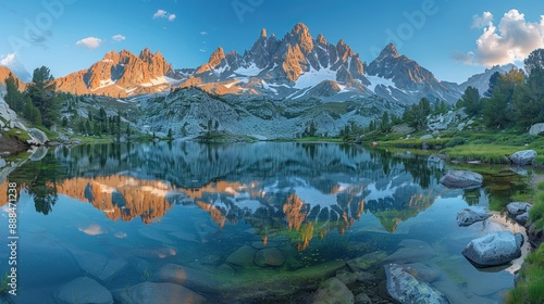 Mountain Lake Reflection © Bolustck