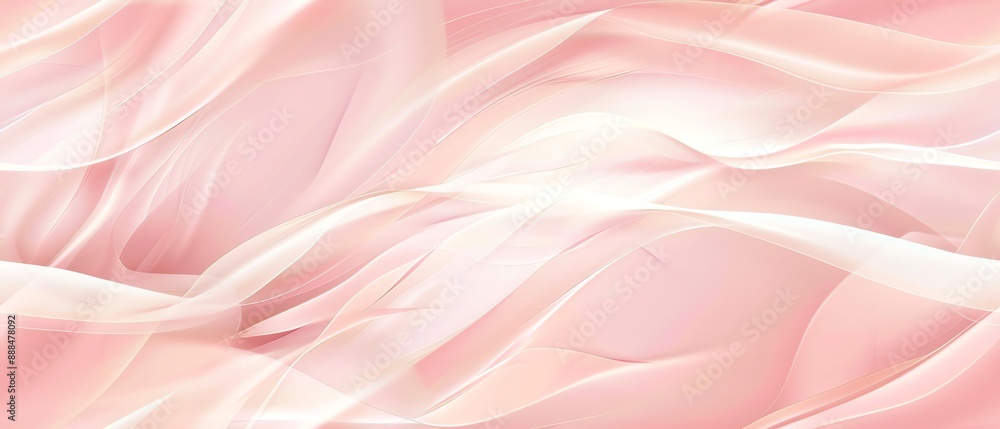 Fototapeta premium A pastel rose pink background with soft, swirling lines
