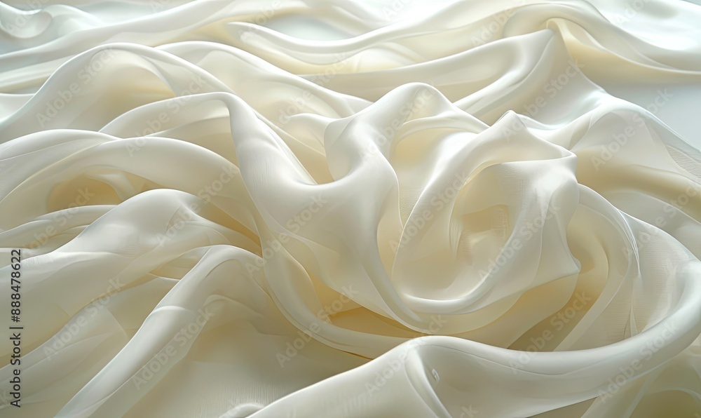 Fototapeta premium Soft cream fabric