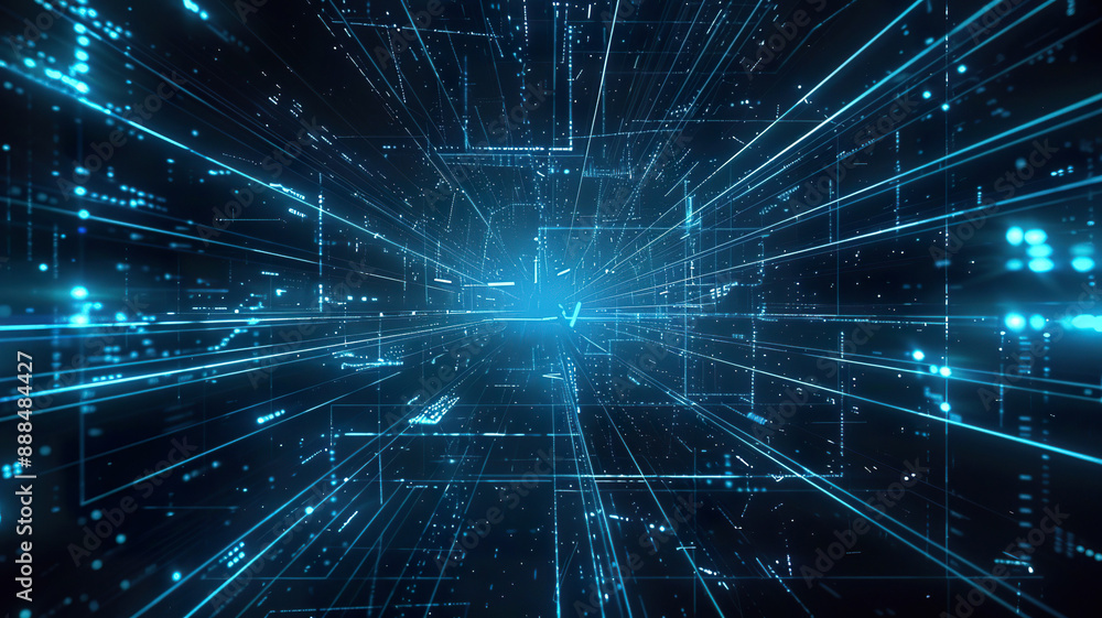 Naklejka premium A blue wire with a blue background