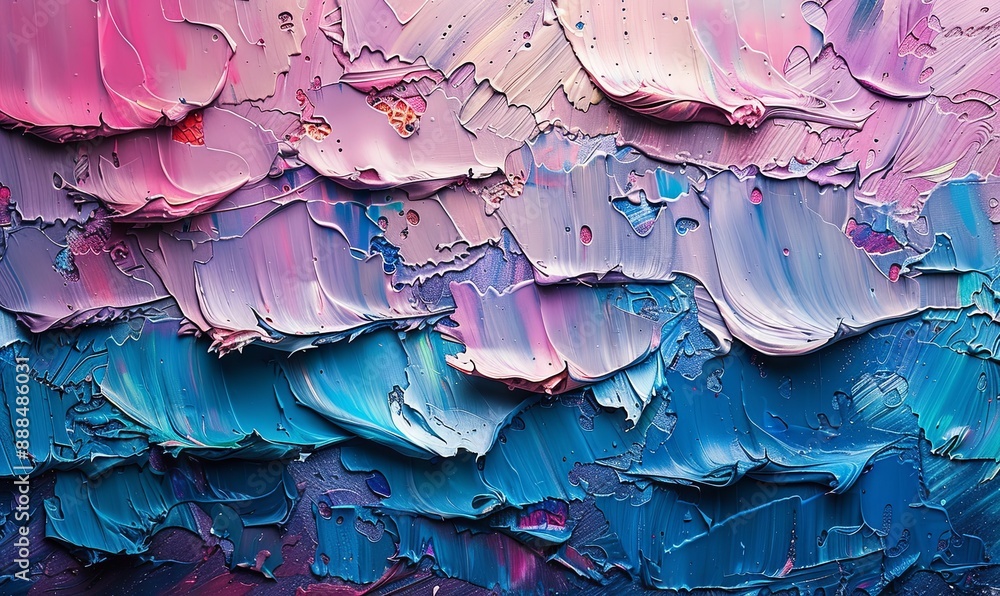 Textured paint strokes in cool tones Textured paint strokes in cool tones
