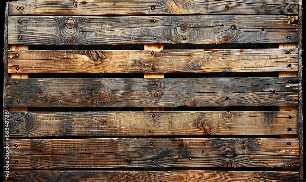 Obraz premium Rustic wooden crate texture