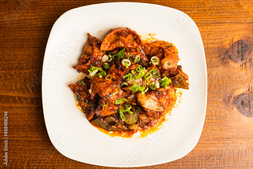 Nepali dumplings on a plate