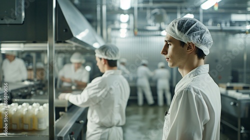 In a food processing plant, an Agricultural and Food Science Technician monitors production processes, ensuring adherence to safety protocols.