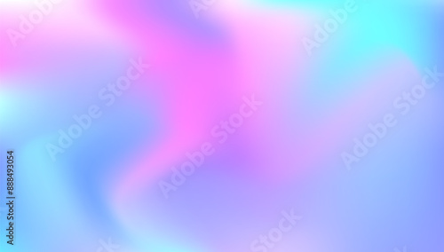 Hologram Texture. Fashion Flyer. Neon Image. Blue Retro Gradient. Cosmos Foil. Pearlescent Gradient. Iridescent Background. Blur Futuristic Template. Pink Hologram Texture