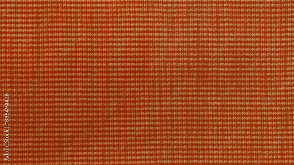 Fototapeta premium Detailed Texture of Orange Woven Fabric with Subtle Pattern