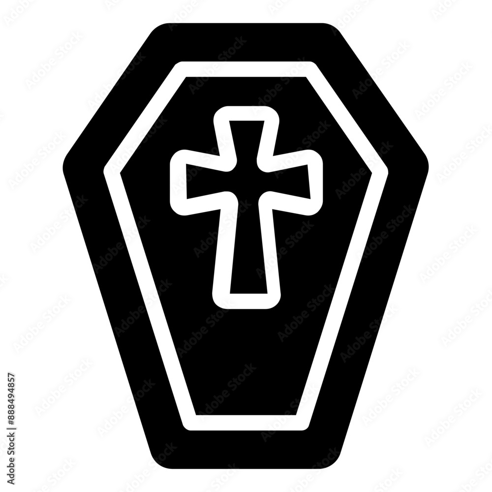 Obraz premium coffin icon