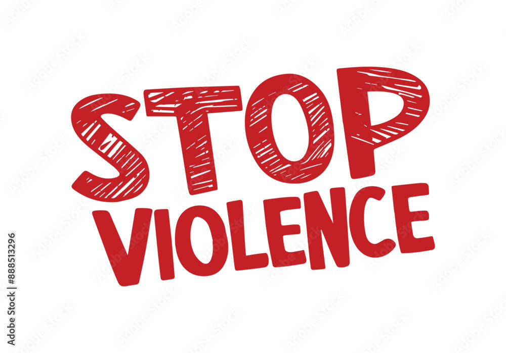 Stop Violence stamp grunge red on white background. Print vector design. Stop Violence stamp grunge red on white background. Print vector design.